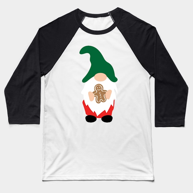 Boris the holiday gnome Baseball T-Shirt by peggieprints